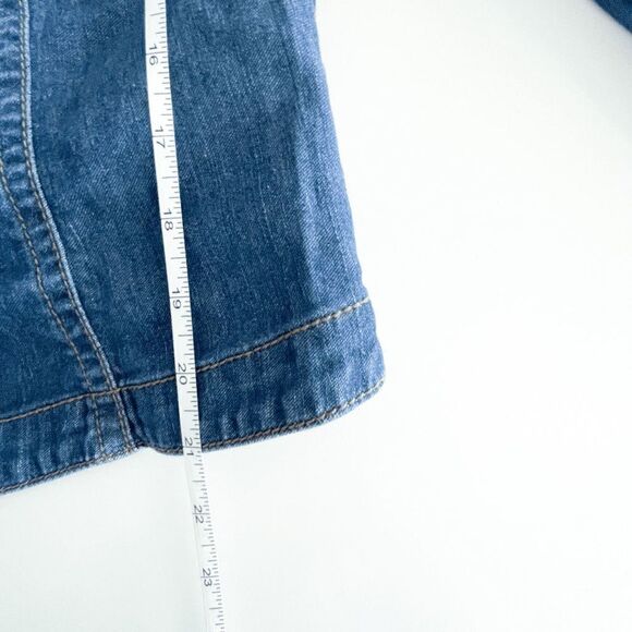 Sandwich Womens Denim Blazer Jacket Buttons Curve Hem Blue Wash Size EU 38 - Picture 6 of 7